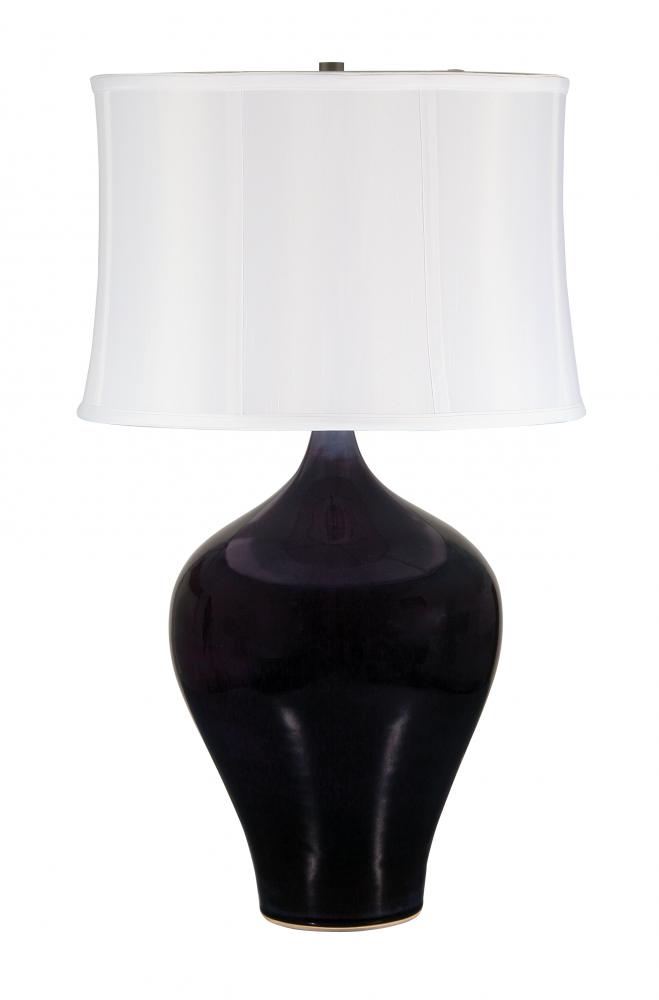 Scatchard 25" Stoneware Table Lamps in Eggplant