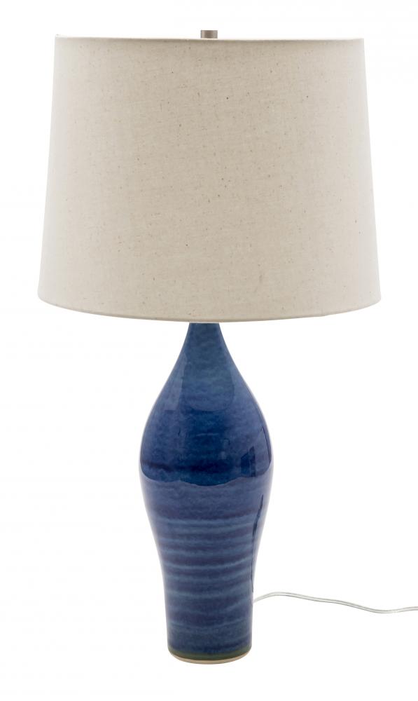 Scatchard 27" Stoneware Table Lamps in Green Matte