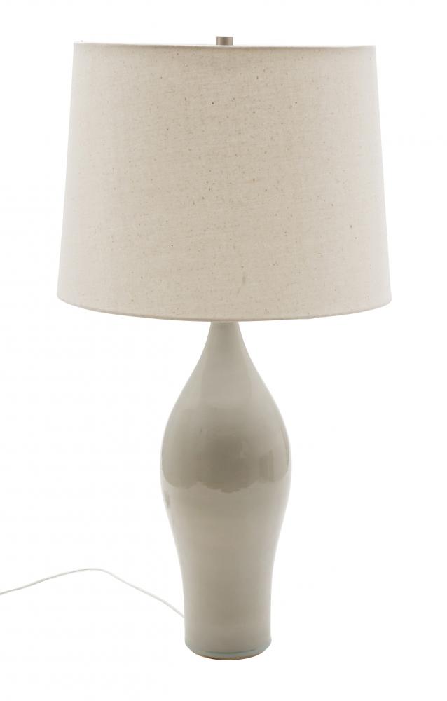 Scatchard 27" Stoneware Table Lamps in Gray Gloss