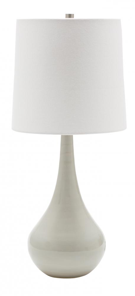 Scatchard 22.5" Stoneware Table Lamps in Gray Gloss