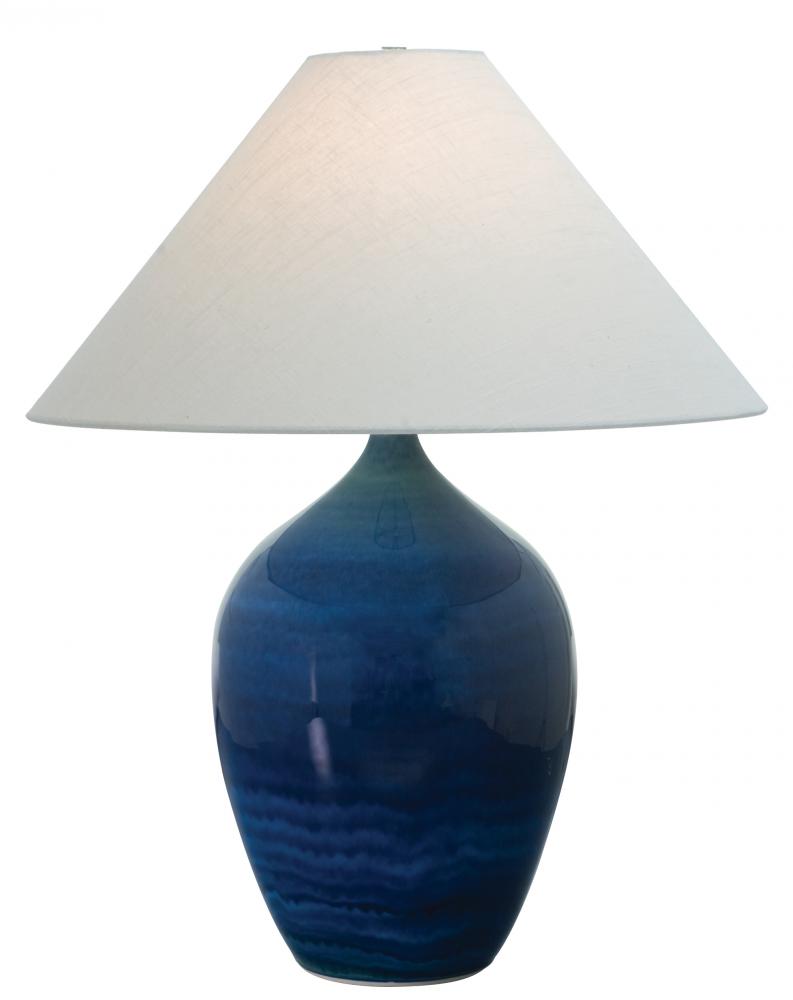 Scatchard 29" Stoneware Table Lamps in Black Matte