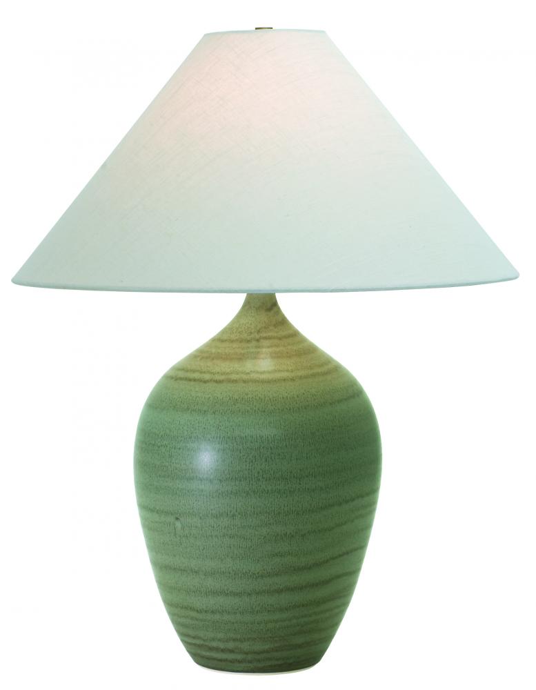 Scatchard 29" Stoneware Table Lamps in Green Matte