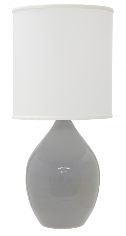 Scatchard 20.5" Stoneware Table Lamps in Gray Gloss