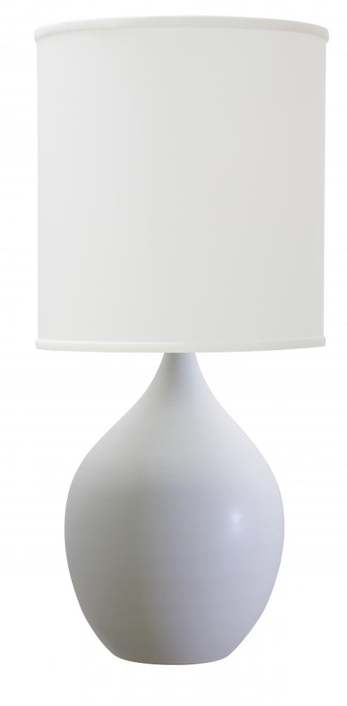 Scatchard 20.5" Stoneware Table Lamps in White Matte