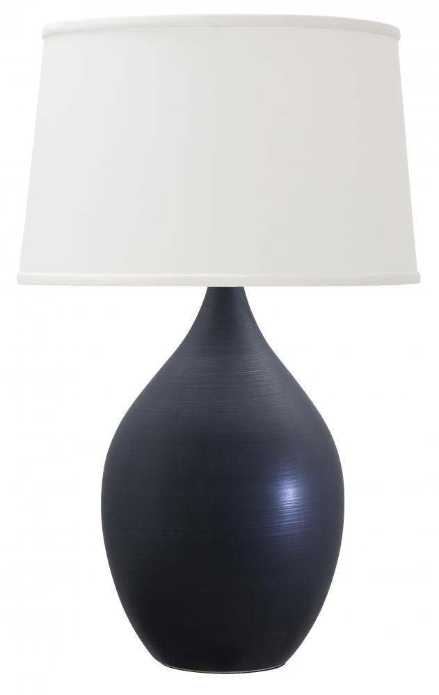 Scatchard 18.5" Stoneware Table Lamps in Black Matte