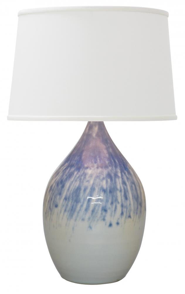 Scatchard 18.5" Stoneware Table Lamps in Decorated Gray