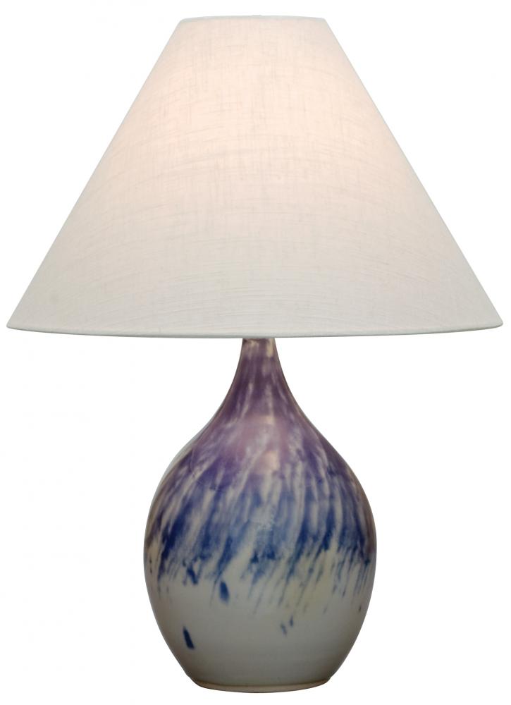 Scatchard 22.5" Stoneware Table Lamps in Decorated Gray