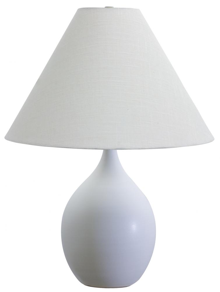 Scatchard 22.5" Stoneware Table Lamps in White Matte