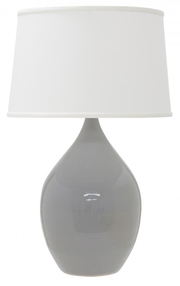 Scatchard 21" Stoneware Table Lamps in Gray Gloss