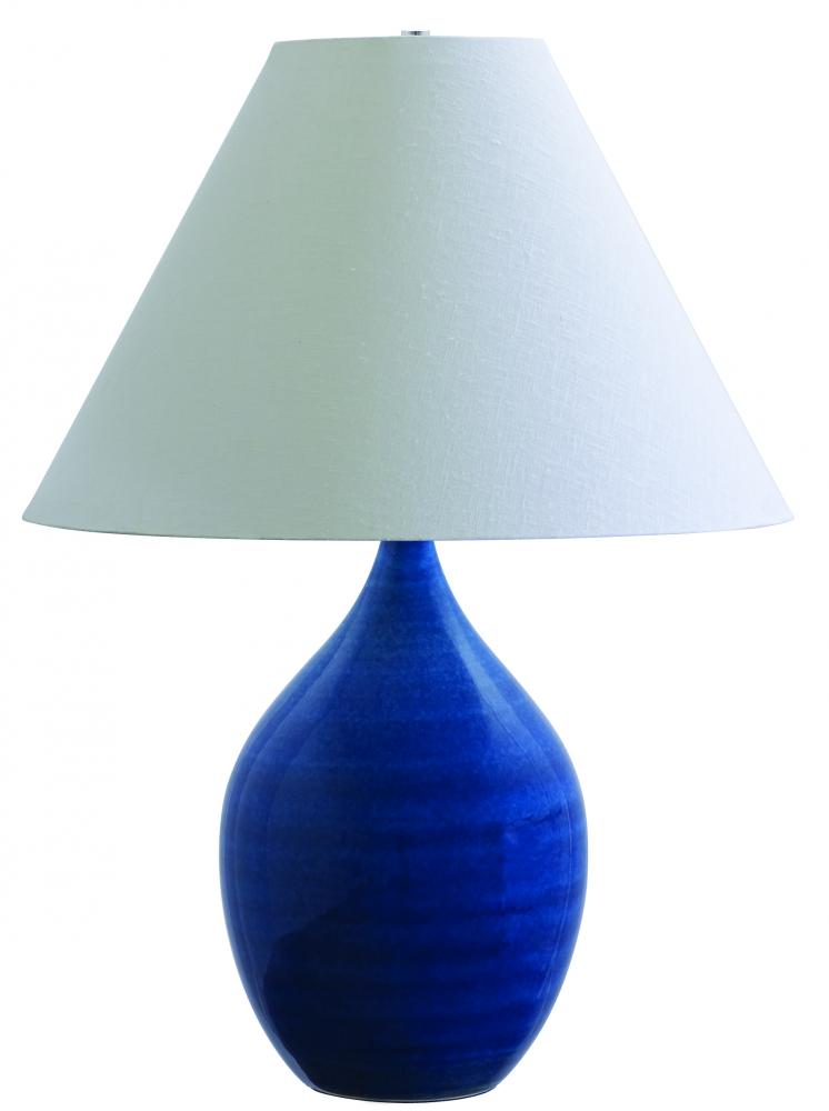 Scatchard 28" Stoneware Table Lamps in White Gloss