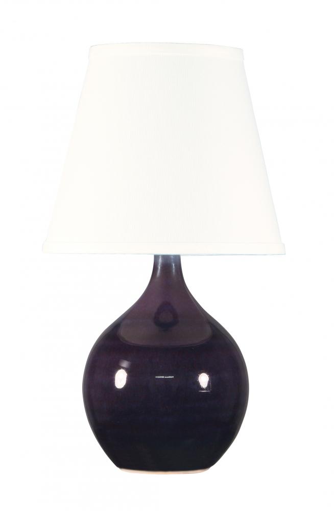 Scatchard 13.5" Mini Accent Lamp in Eggplant