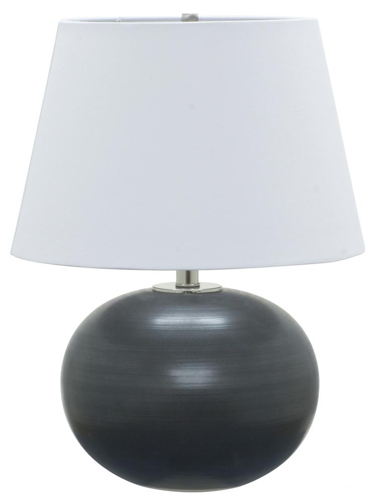 Scatchard 22" Stoneware Table Lamps in Black Matte