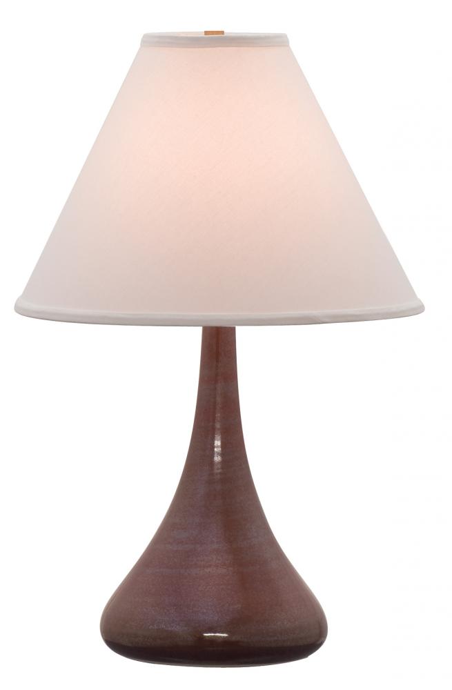 Scatchard 23" Stoneware Table Lamps in Iron Red