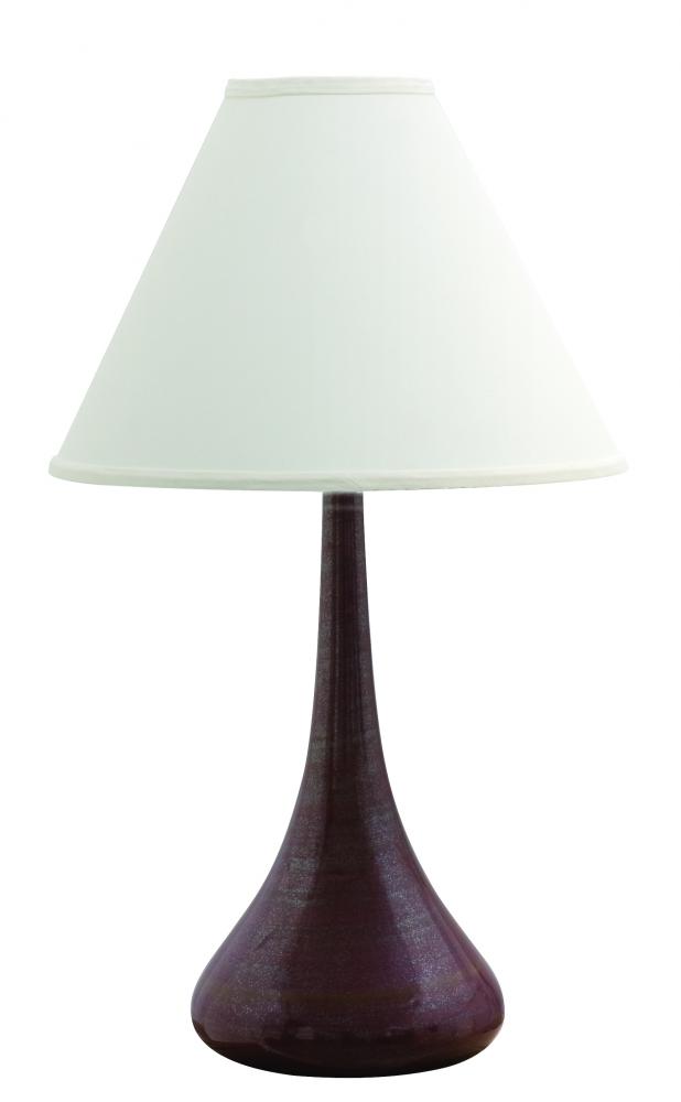 Scatchard 26" Stoneware Table Lamps in Iron Red