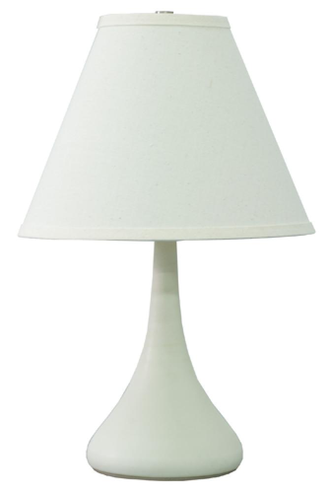 Scatchard 19" Stoneware Table Lamps in White Matte