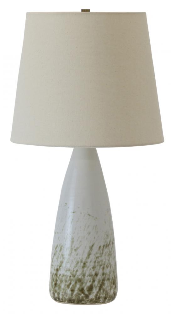 Scatchard 25.5" Stoneware Table Lamps in Decorated White Gloss