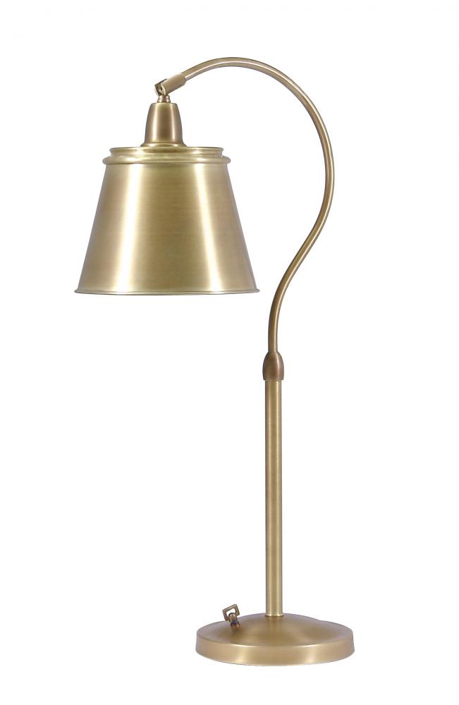 Hyde Park Table Lamps Weathered Brass W/Metal Shade