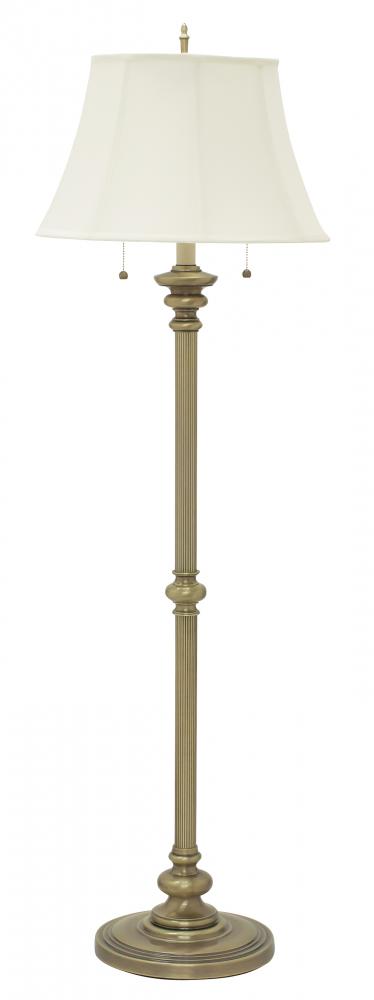 Newport 57.5" Antique Brass Floor Lamps