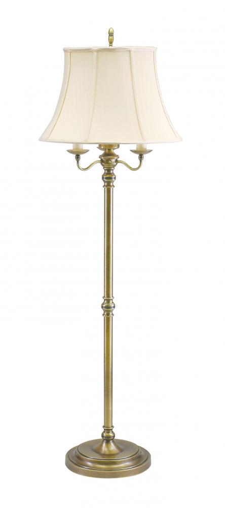 Newport 63" Antique Brass Bridge Floor Lamps