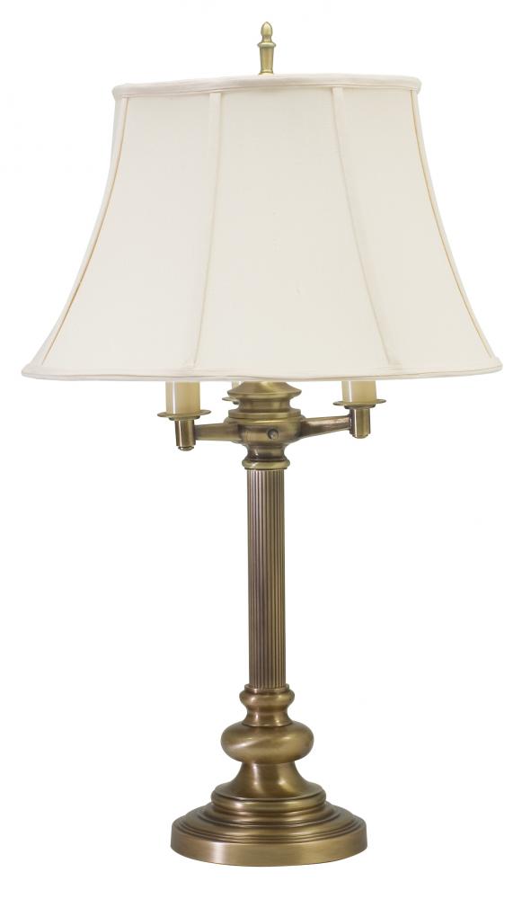 Newport 30" Antique Brass Six-Way Table Lamps