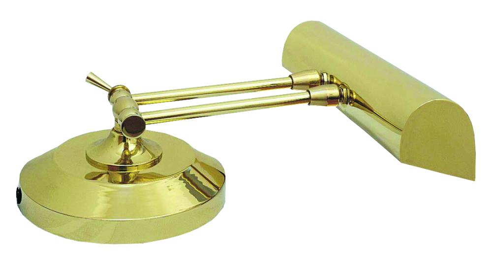 Upright Piano Lamp 14" In Polished Brass