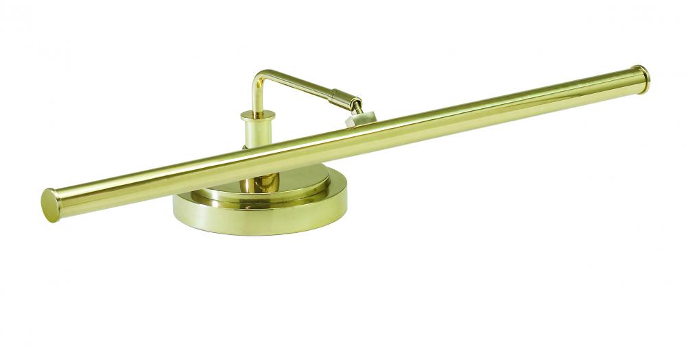 Upright Piano Lamp 19" LED In Polished Brass