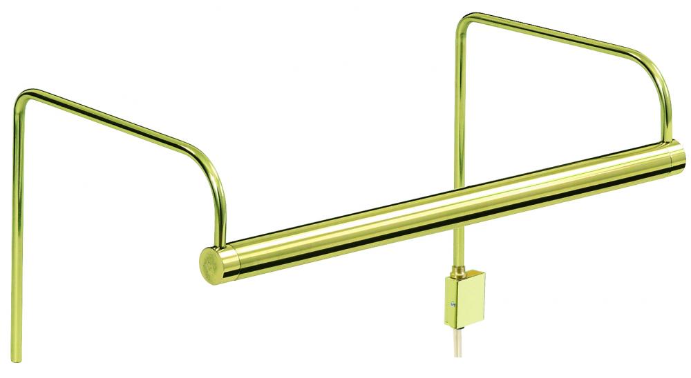 Slim-Line 11" Polished Brass Plug-In Picture Lights