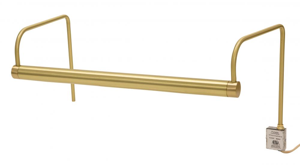 Slim-Line 16" Satin Brass Plug-In Picture Lights