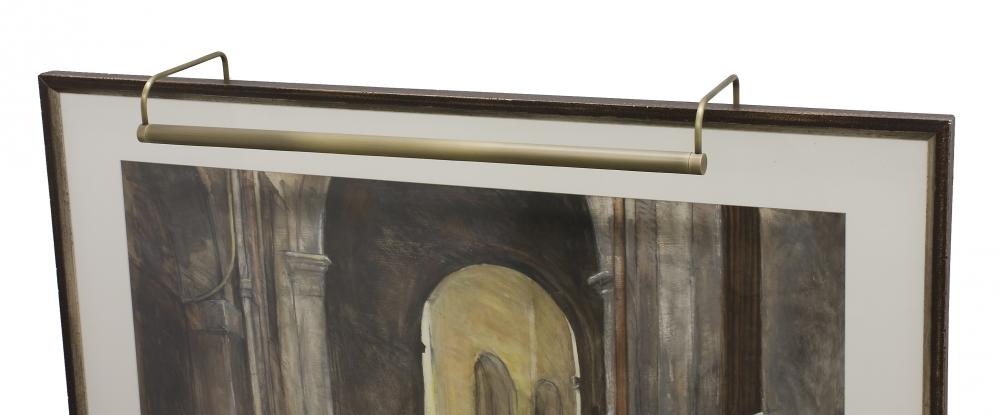 Slim-Line 40" Antique Brass Plug-In Picture Lights