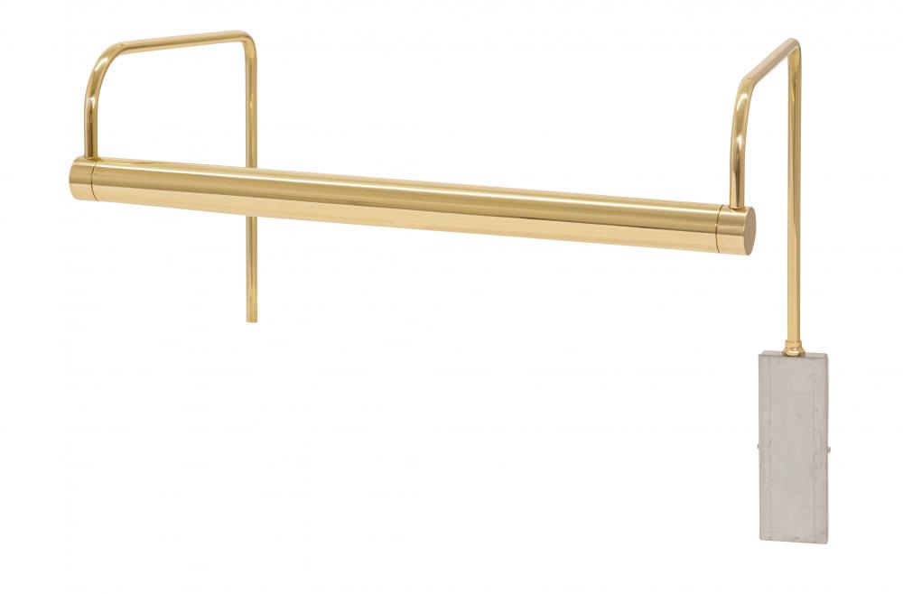 Slim-Line 15" LED Plug-In Picture Lights in Polished Brass