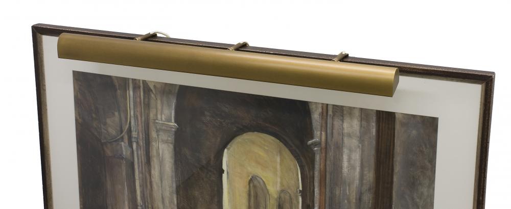 Traditional 42" Weathered Brass Plug-In Picture Lights