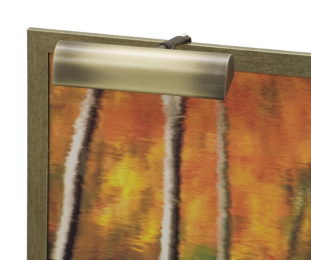 Traditional 8" Antique Brass Plug-In Picture Lights