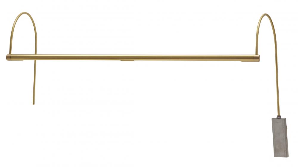 Ultra Slim-Line 28" LED Polished Brass Plug-In Picture Lights