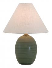 House of Troy GS140-GM - Scatchard 22.5" Stoneware Table Lamps in Green Matte