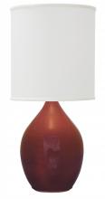 House of Troy GS201-CR - Scatchard 20.5" Stoneware Table Lamps in Copper Red