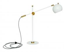 House of Troy OR750-WTWB - Orwell LED Counterbalance Table Lamps in White with Weathered Brass Accents