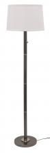 House of Troy RU703-GT - Rupert Three Way Floor Lamp in Granite with Satin Nickel Accents