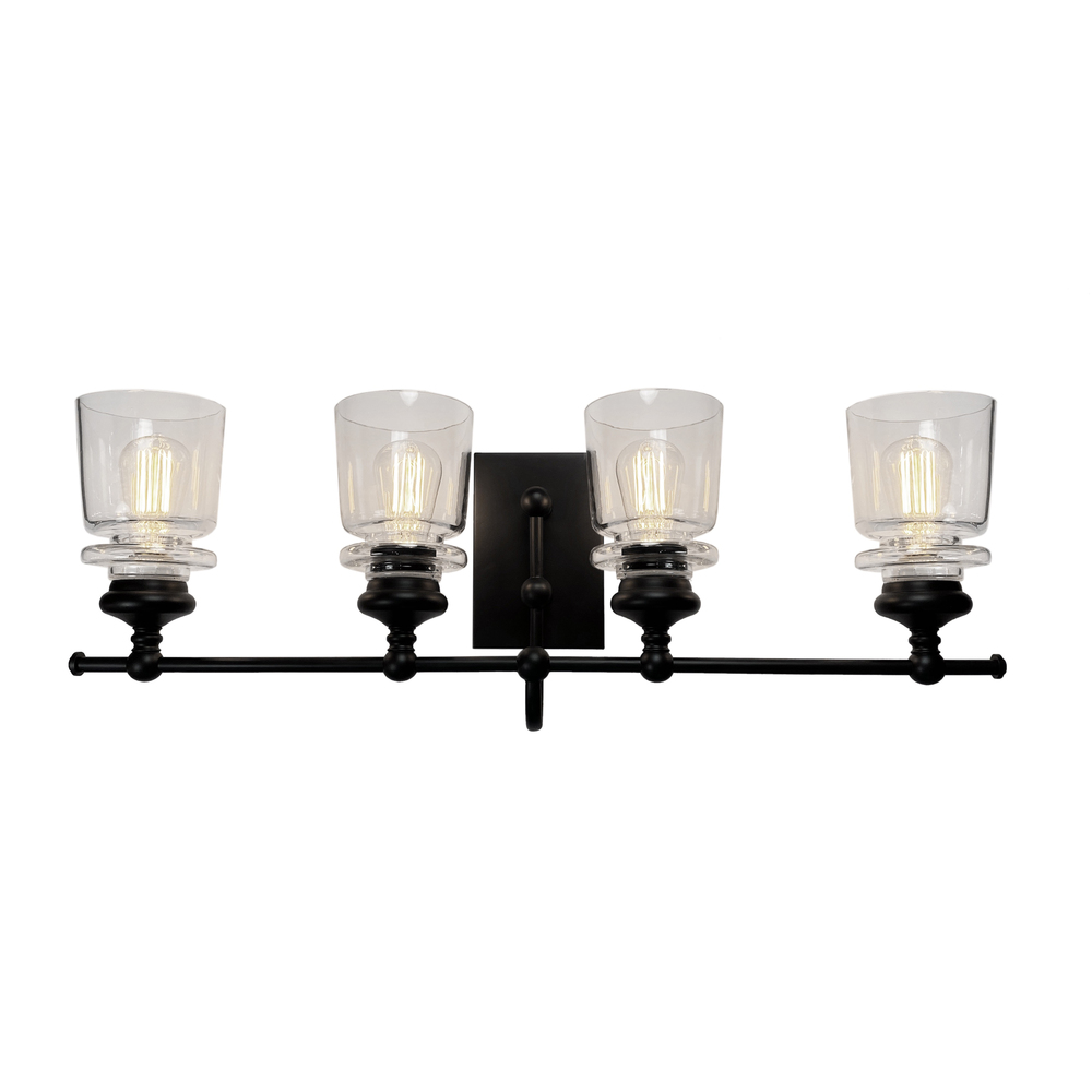 Castara 4 Light Wall Light AC11594BK