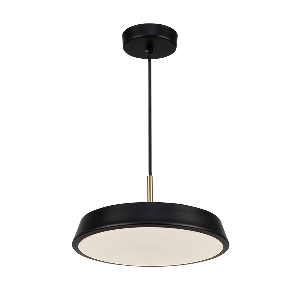 Lexi Collection 1-Light 12" Pendant Black