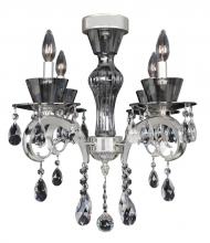 Kalco Allegri 10090-017-FR001 - Locatelli 4 Light Convertible Mini Chandelier - Flush Mount