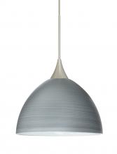 Besa Lighting 1XT-4679TN-LED-SN-L - Besa Pendant Brella Satin Nickel Titan 1x6W LED, 15Ft. Cord