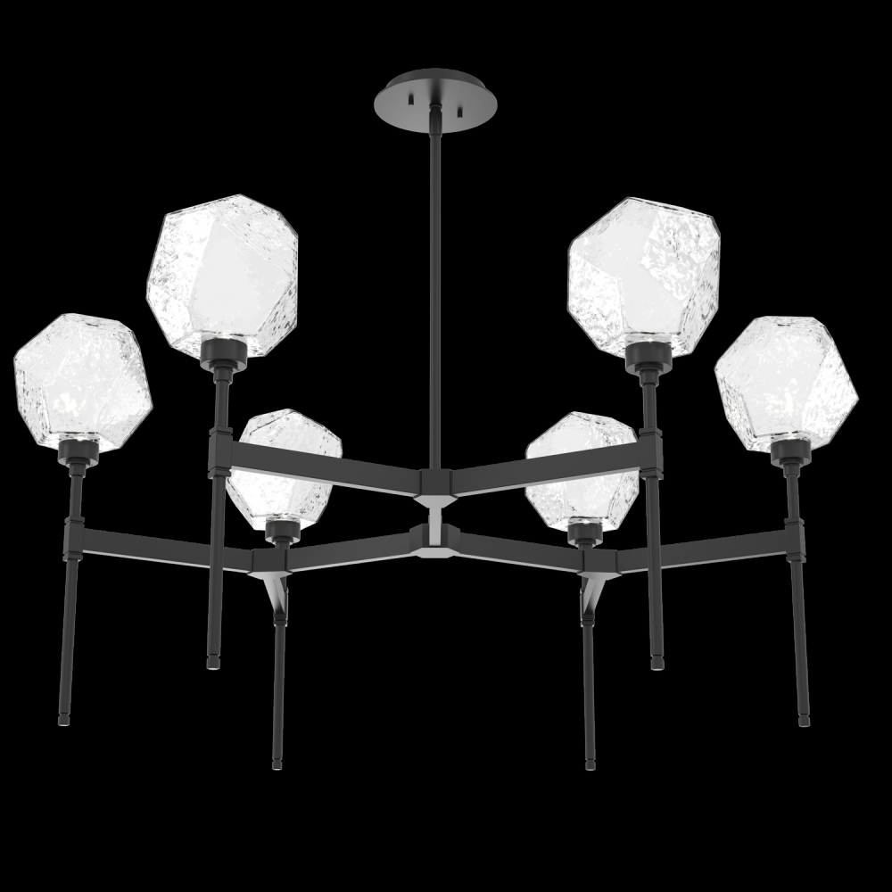 Gem Round Belvedere Chandelier-39-Matte Black