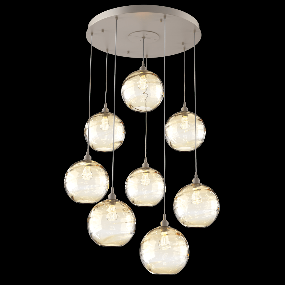 Terra Round 8pc Multi-Pendant