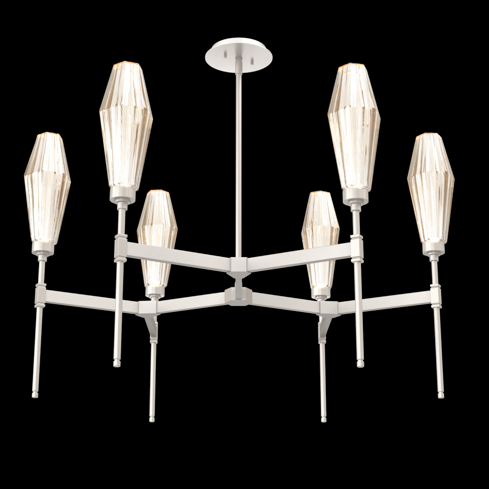 Aalto Round Belvedere Chandelier-37-Metallic Beige Silver