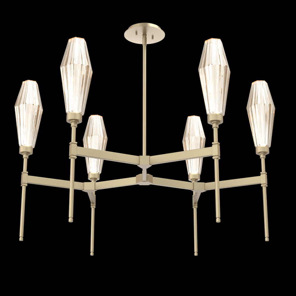 Aalto Round Chandelier-37-Gilded Brass