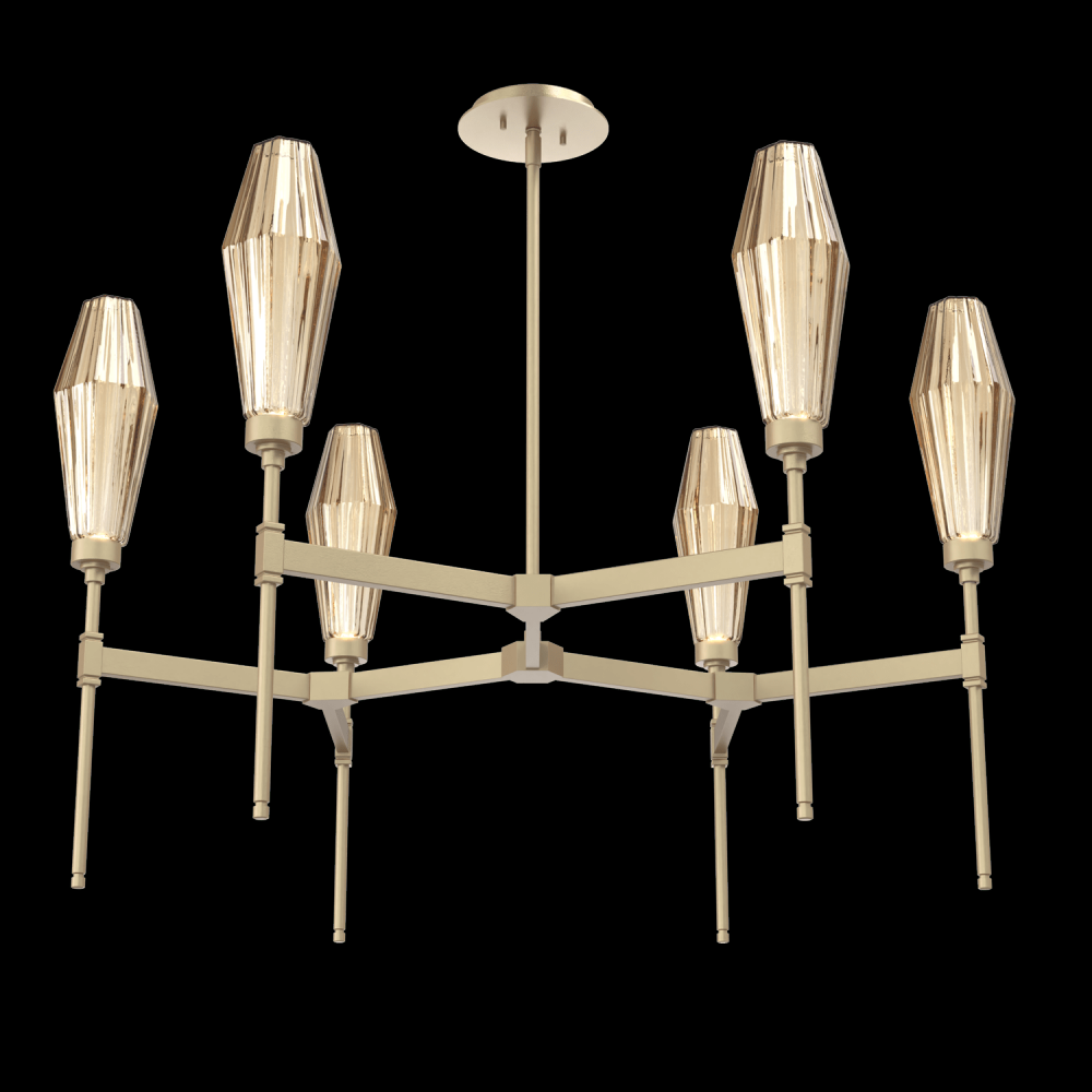 Aalto Round Belvedere Chandelier-37-Gilded Brass