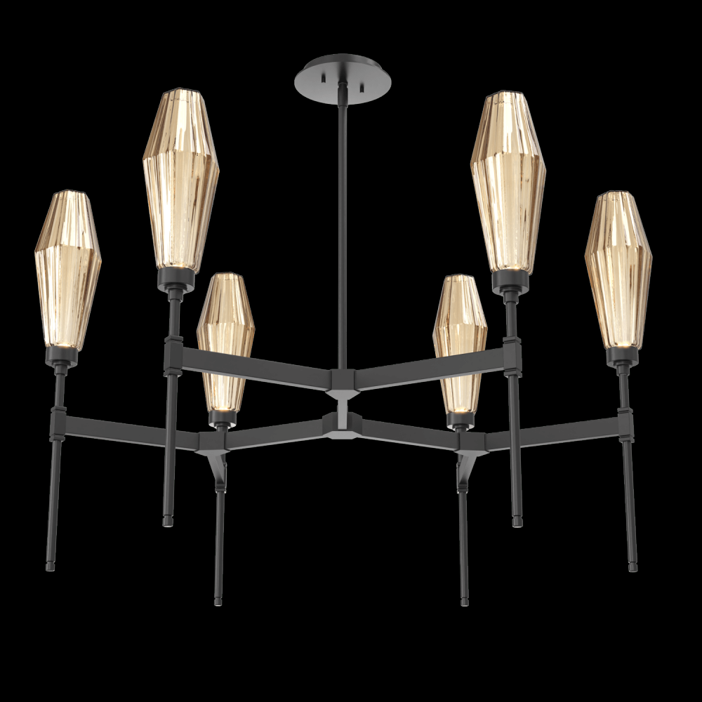 Aalto Round Belvedere Chandelier-37-Matte Black