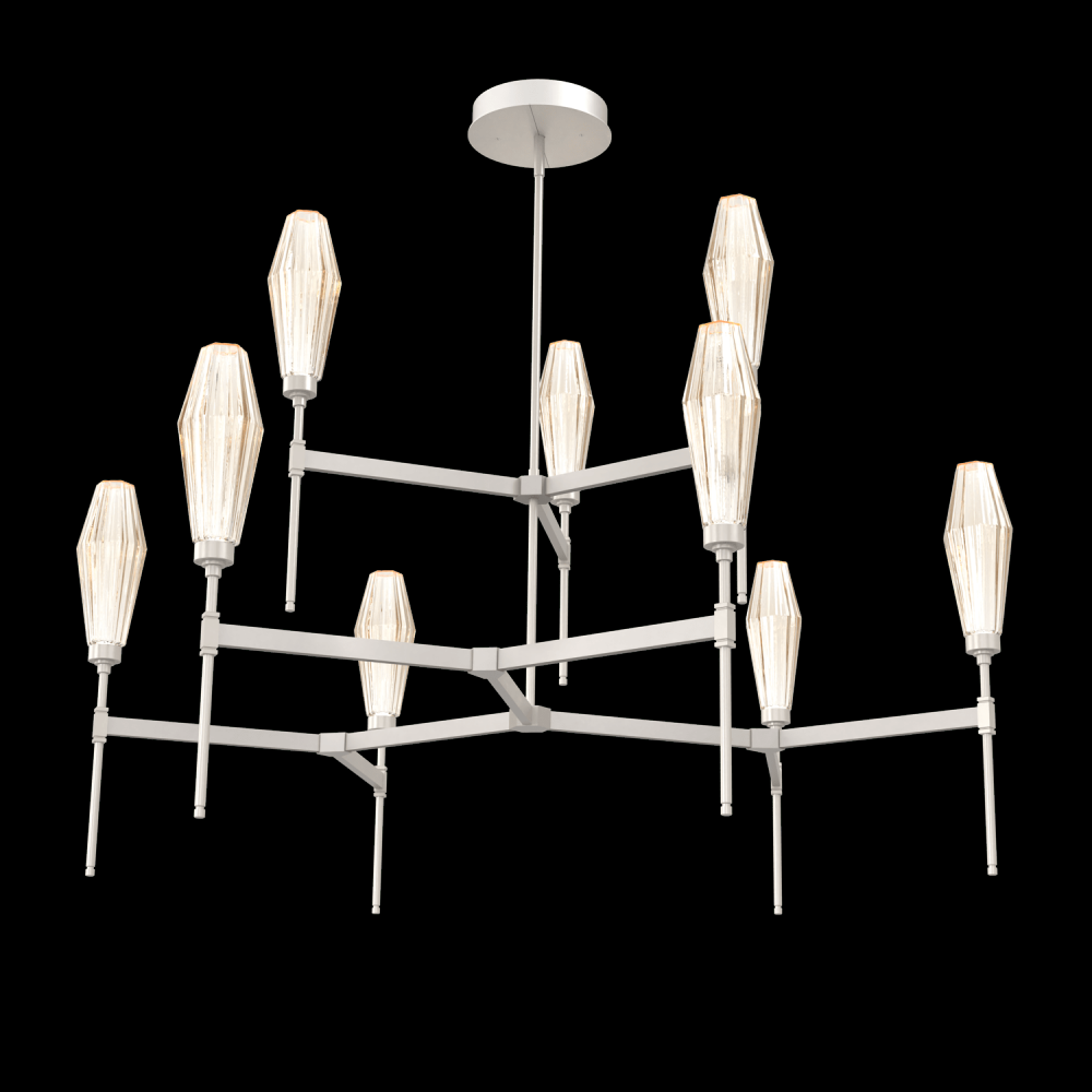 Aalto Round Belvedere Chandelier-54-Metallic Beige Silver