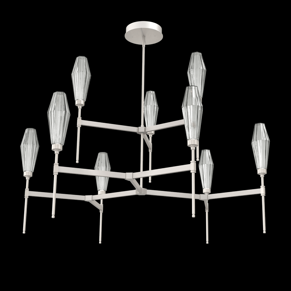 Aalto Round Chandelier-54-Metallic Beige Silver