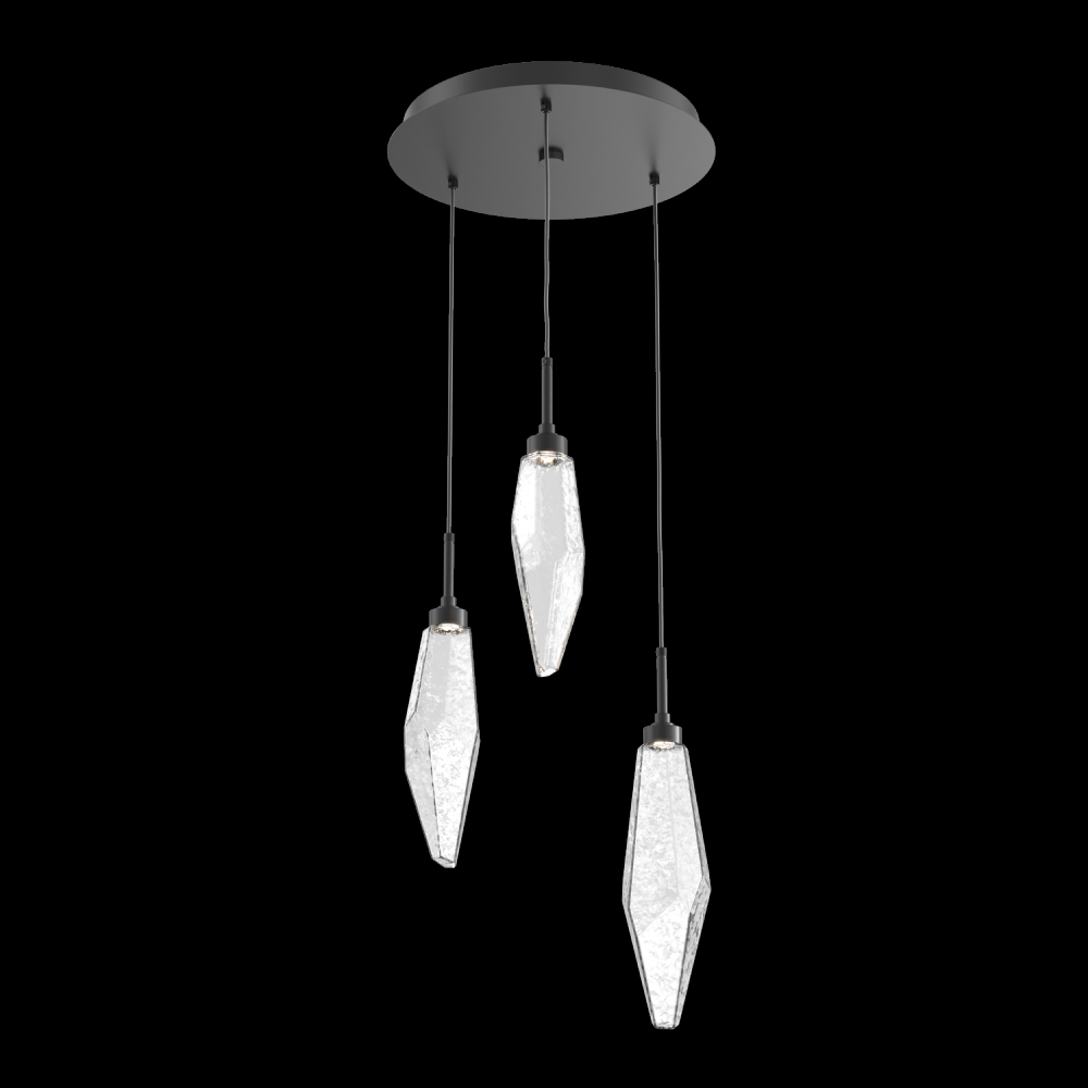 Rock Crystal Round Pendant Chandelier - Quick Ship